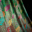 Garden of Stitches - Pure Handwoven Silk Multicolored Kantha Stitch Saree