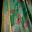 Garden of Stitches - Pure Handwoven Silk Multicolored Kantha Stitch Saree