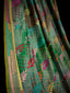 Garden of Stitches - Pure Handwoven Silk Multicolored Kantha Stitch Saree