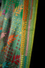 Garden of Stitches - Pure Handwoven Silk Multicolored Kantha Stitch Saree