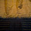 Mustard South Silk Saree with Black Border and Zari Striped Pallu
