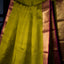 Lime Green South Silk Saree with Magenta Zari Pallu