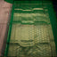 Taupe South Silk Saree with Emerald Green Border and Antique Gold Zari