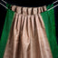 Taupe South Silk Saree with Emerald Green Border and Antique Gold Zari