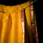 Golden Yellow & Rani Pink Kanjivaram Silk Saree