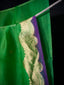 Emerald Radiance – Pure Banarasi Kora Silk Saree