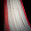 White and Red Geometric Pure Cotton Jamdani Saree