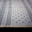 Ivory Jamdaani Saree with Grey Motifs and Striped Pallu