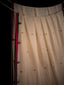 Natural Beige Jamdaani Saree with Red and Black Accents