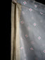 Soft Grey Pure Muslin Jamdani Saree with Golden Border & Pink Motifs