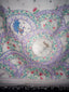 Storywoven White Jamdaani Saree with Handcrafted Peacock & Dancer