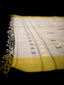 Ivory Jamdaani Saree with Mustard Border and Geometric Motifs