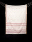 Ivory Pure Cotton Jamdaani Saree with Red Motifs and Beige Border