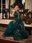 Teal and Gold Pure Muslin Jamdaani Saree