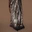 Silver Kanjivaram Silk Saree with Checked Body and Ornate Zari Pallu