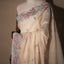 Whispers of Bloom, Ivory Jamdaani Matka Silk Elegance