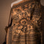 Beige-Brown Heritage, Kantha Embroidered Silk Saree