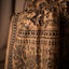 Beige-Brown Heritage, Kantha Embroidered Silk Saree