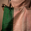 Taupe South Silk Saree with Emerald Green Border and Antique Gold Zari