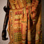 Sunlit Elegance, Yellow Saree with multicolor hand embroidery throughout