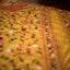 Sunlit Elegance, Yellow Saree with multicolor hand embroidery throughout
