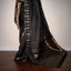 Pure Kanchipuram Silk Saree in Black with Silver & Gold Accents