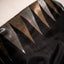 Pure Kanchipuram Silk Saree in Black with Silver & Gold Accents