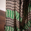 Geometric Symphony in Ivory & Black Silk Saree