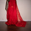 Eternal Blossom in Red – A Pure Matka Silk Jamdaani Saree with Muslin Pallu