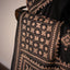 Midnight Elegance, Black Kachchh Hand Embroidery Saree