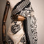 Monochrome Elegance – Hand Kanthha on Bangalore Silk
