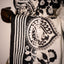 Monochrome Elegance – Hand Kanthha on Bangalore Silk