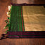 Vibrant Yellow Kanjivaram South Silk Saree with Purple-Green Border