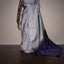 Silver Moonlight with Midnight Blue - Pure Kanjivaram Silk Saree