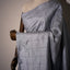 Silver Moonlight with Midnight Blue - Pure Kanjivaram Silk Saree