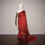 Rust Red Modal Silk Saree with Hand Block Floral Motifs