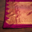 Golden Dark Pink Glow – Pure Kanchipuram Silk Saree