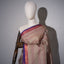 Light Grey Kanjivaram South Silk Saree with Pink-Gold Border