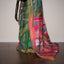 Garden of Stitches - Pure Handwoven Silk Multicolored Kantha Stitch Saree