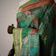 Garden of Stitches - Pure Handwoven Silk Multicolored Kantha Stitch Saree