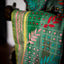 Garden of Stitches - Pure Handwoven Silk Multicolored Kantha Stitch Saree