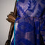 Vibrant Robin Blue Elegance – Pure Matka Silk Saree with Muslin Jamdani Pallu