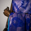 Vibrant Robin Blue Elegance – Pure Matka Silk Saree with Muslin Jamdani Pallu