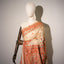 Ivory Radiance, Tassar Silk Kantha Saree with Terracotta and Black Folk Motifs