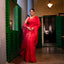 Bright Red Pure Handwoven Matka Silk Saree