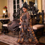 Black-Brown Pure Matka Tissue Jamdaani Saree