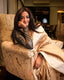 Ethereal Harmony - The Beige Jamdani Pure Silk, Pure Cotton, Pure Satin Drape