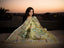 Mystic Glow – Yellow-Green Jamdani Saree with Peacock Motifs
