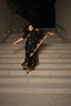 Flame in the Dark, Pure Muslin Black, Gold and Red Jamdaani Saree