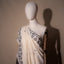 Whitepure Cotton Jamdaani Saree with Black Border Detailing